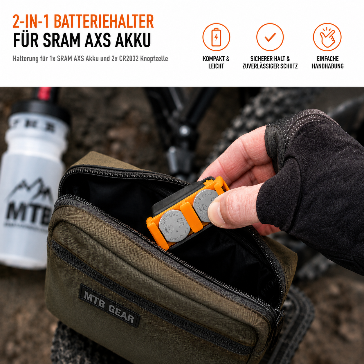 Batteriehalterung passend für SRAM AXS Akku